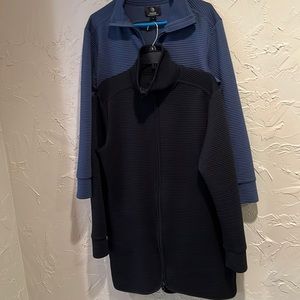 Set of 2 MPG Sweatshirt Jackets with Pockets Sz L